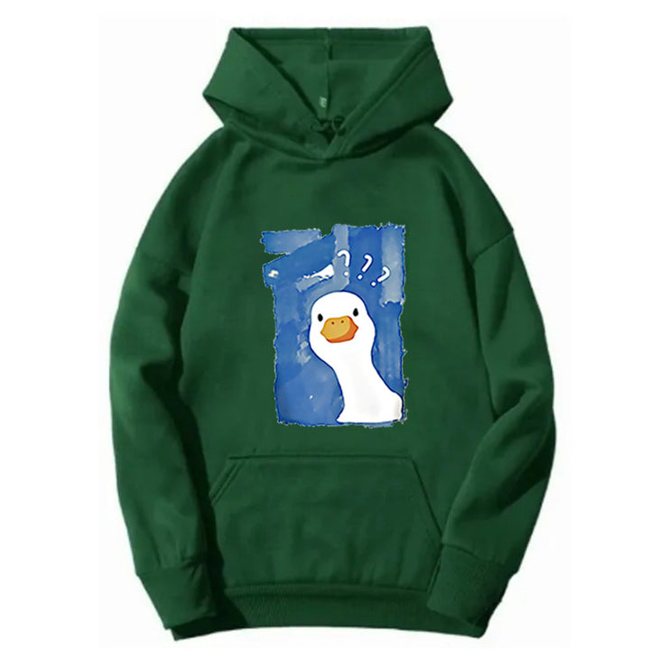 Damen Kapuzenpullover mit verspieltem Entenmotiv Skjora 1772613013