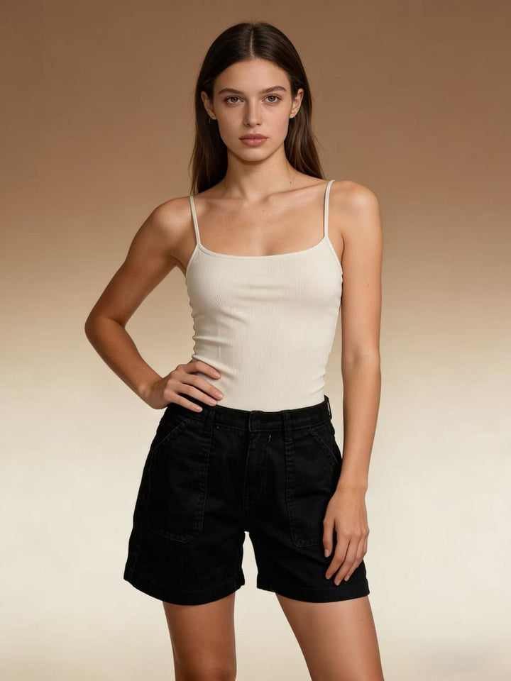 Dame casual sommer-shorts med side lommer og komfortabel passform Skjora
