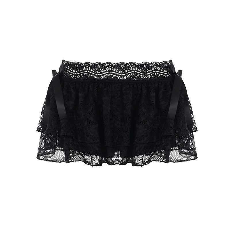 Dame lekne blonde shorts med volanger detaljer Skjora