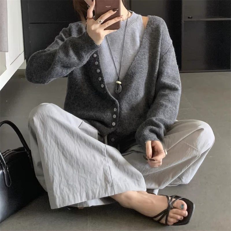 Kvinnes løsstrikket cardigan Skjora