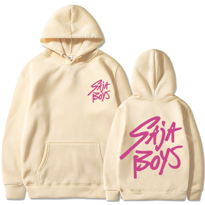 Women's hoodie with distinctive lettering and kangaroo pocket Skjora