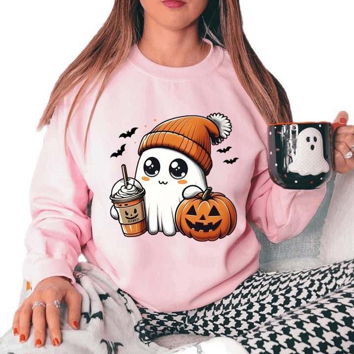 Kvinnegenser med leken Halloween grafisk design Skjora