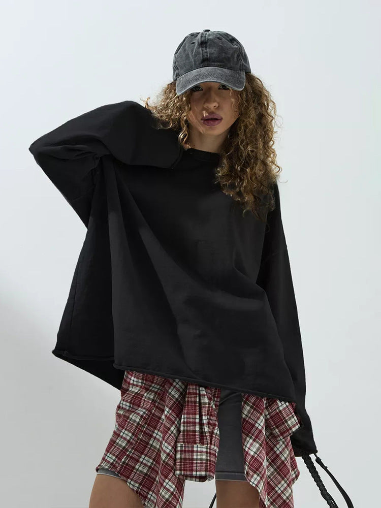 Dame oversized Langarm-Shirt Skjora