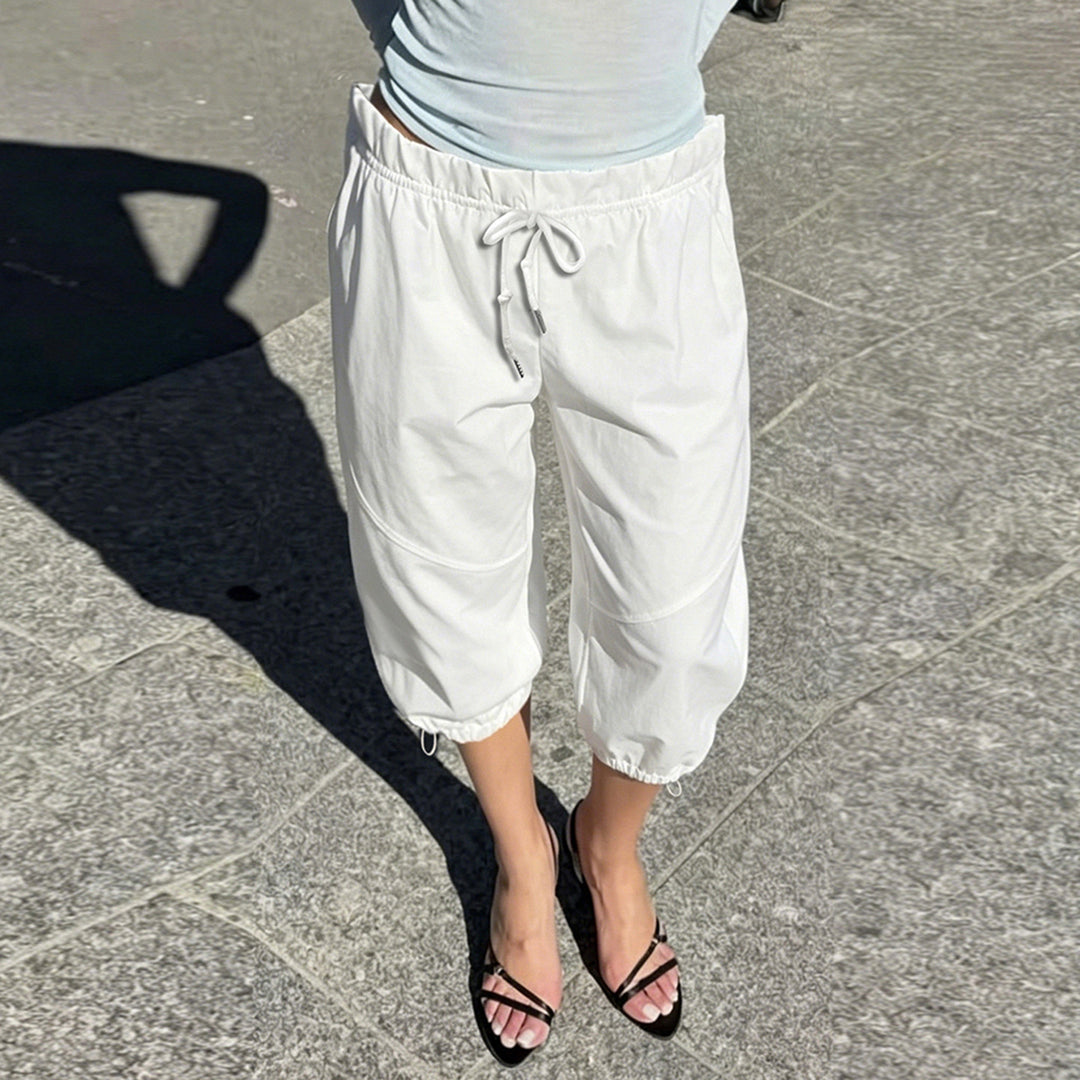 Damer Sportlig Relaxed-Fit Joggebukse med justerbar linning Skjora