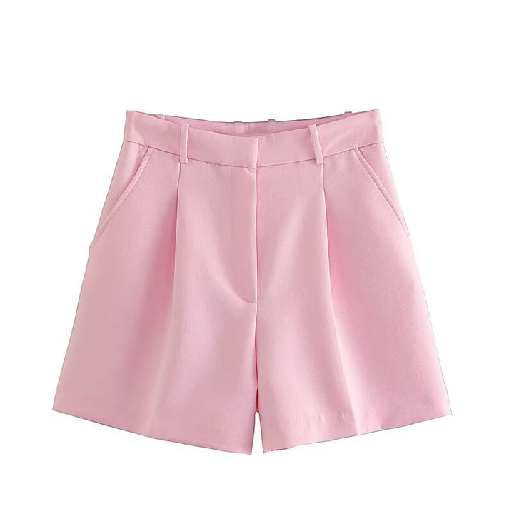 Damer elegante shorts med høy midje og praktiske sidelommer Skjora