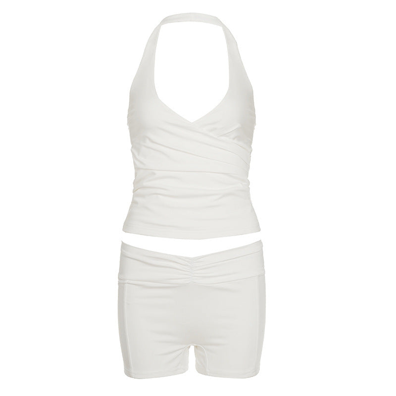 Dame sporty bikini-set med stilfull skjæring og justerbare stropper Skjora