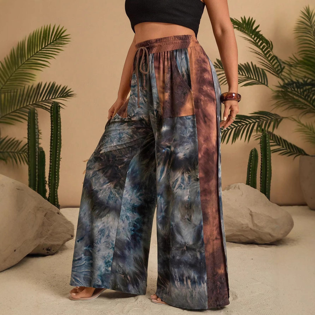Dame Stilig Loungewear-set med avslappet snitt og moteriktig mønster Skjora