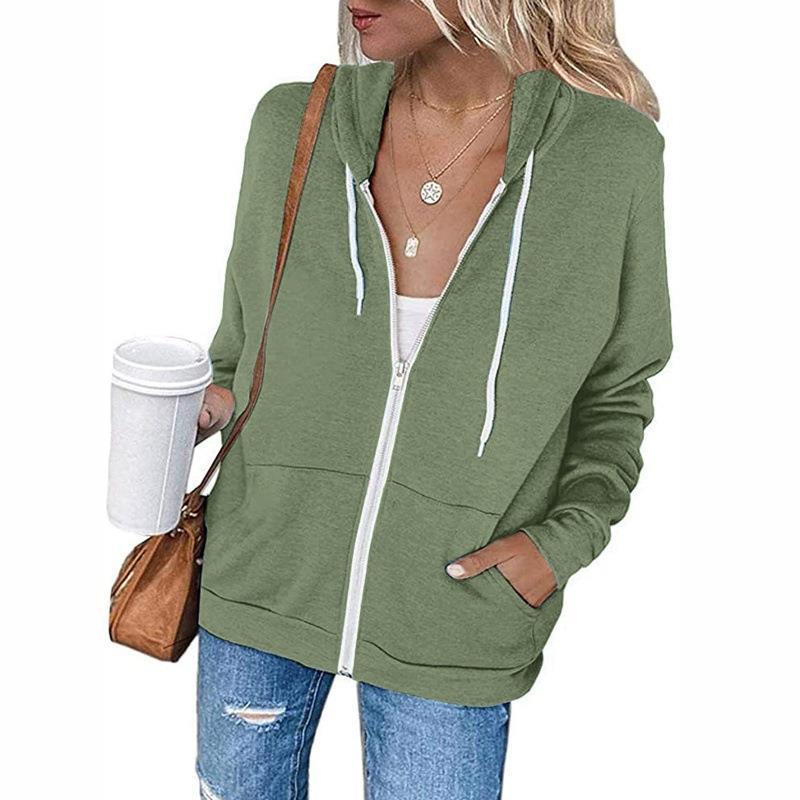 Dame casual zip-up hettegenser med praktiske lommer Skjora