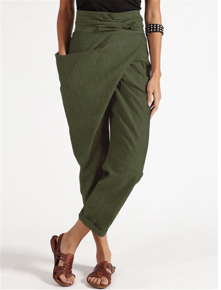 Women's relaxed linen trousers Skjora