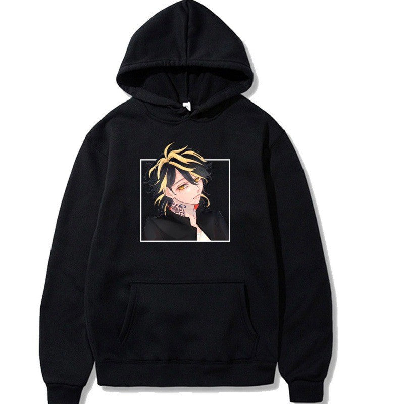 Dame hoodie med kunstnerisk design og behagelig passform Skjora