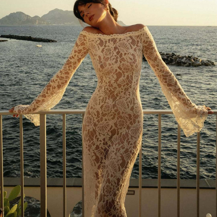Dame spisskjole med off-shoulder-design Skjora