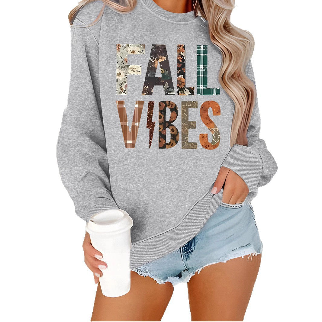Kvinne sweatshirt med grafisk trykk og komfortabel passform Skjora
