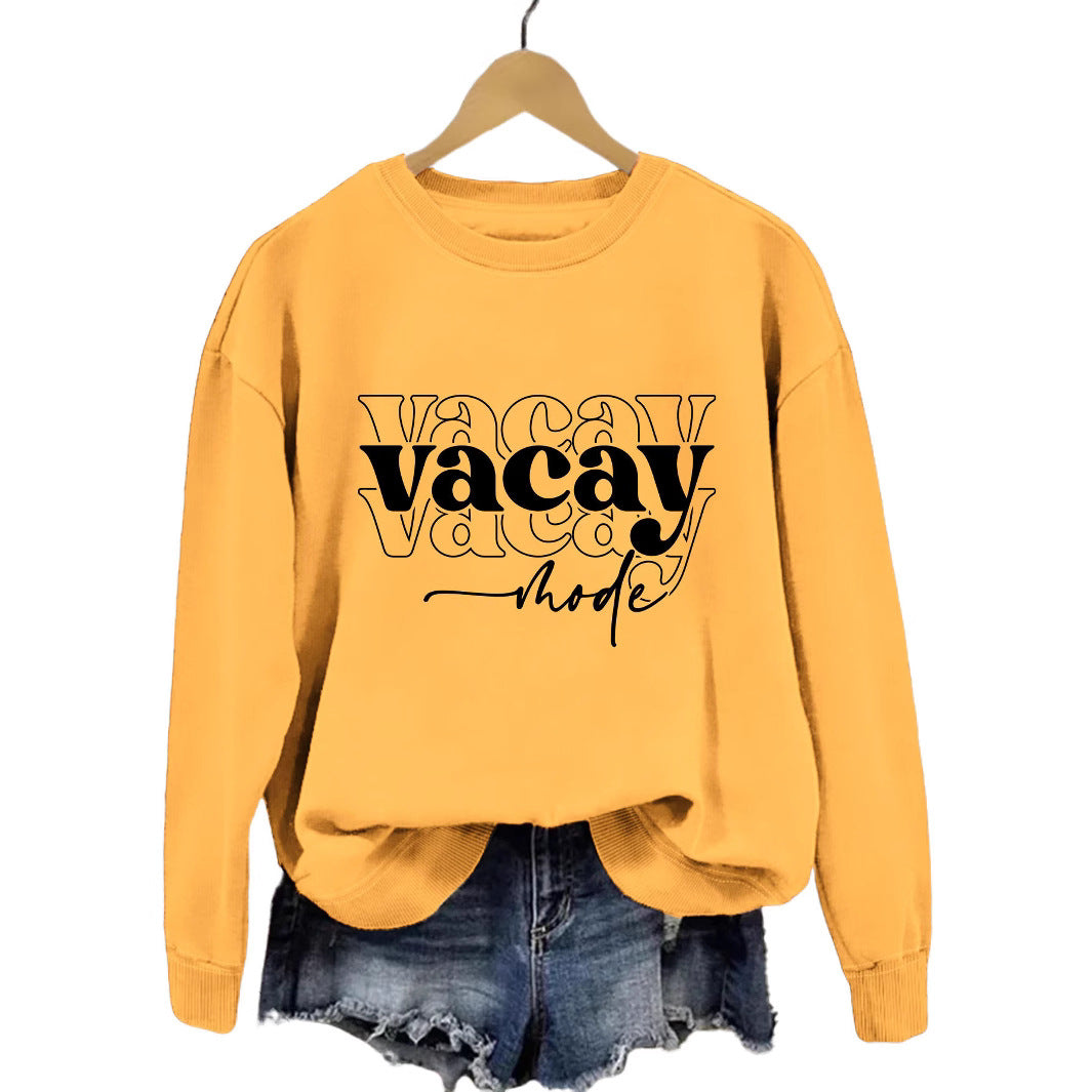 Kvinne sweatshirt med avslappet tekst og avslappet passform Skjora