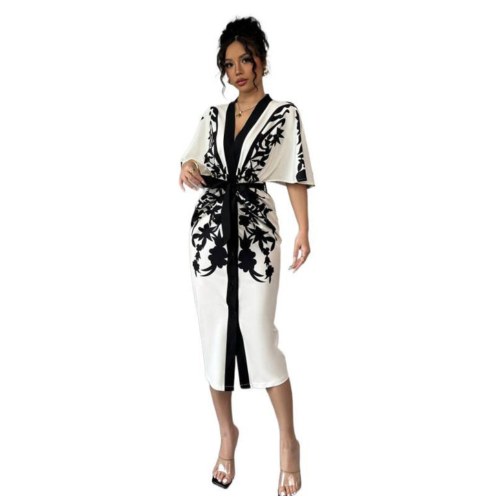 Dame Kimono-Stil Kaftan-Kjole Skjora