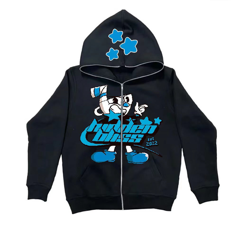 Women's hoodie with exciting graphic design Skjora