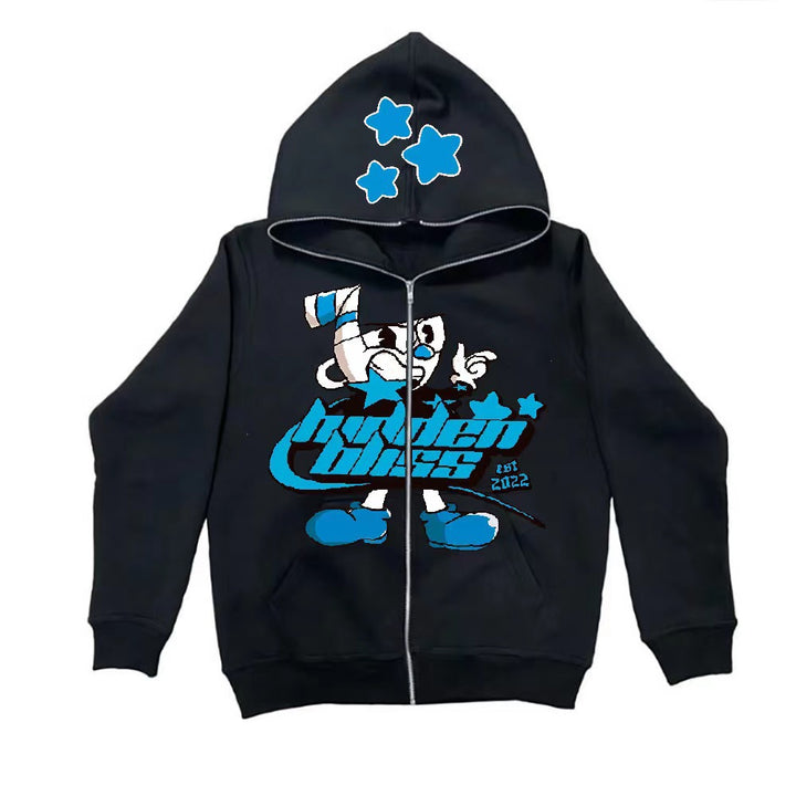 Women's hoodie with exciting graphic design Skjora