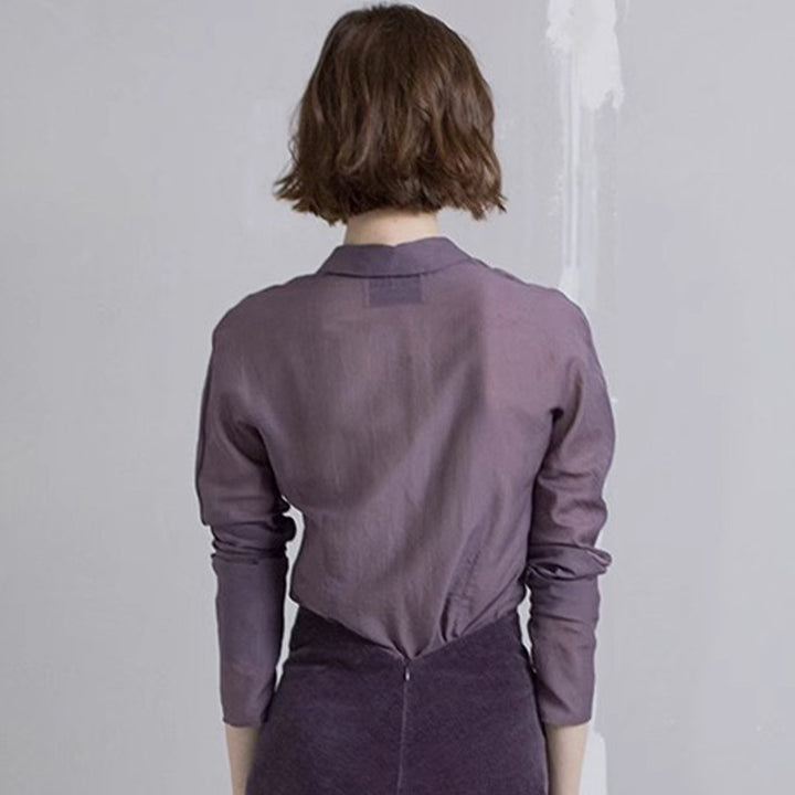 Damer elegante og transparente bluse Skjora