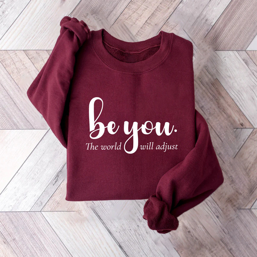 Dame sweatshirt med inspirerende motiv og motiverende budskap Skjora