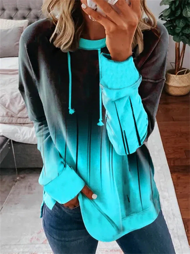 Kvinnehettegenser med stilfull gradient og unikt design Skjora
