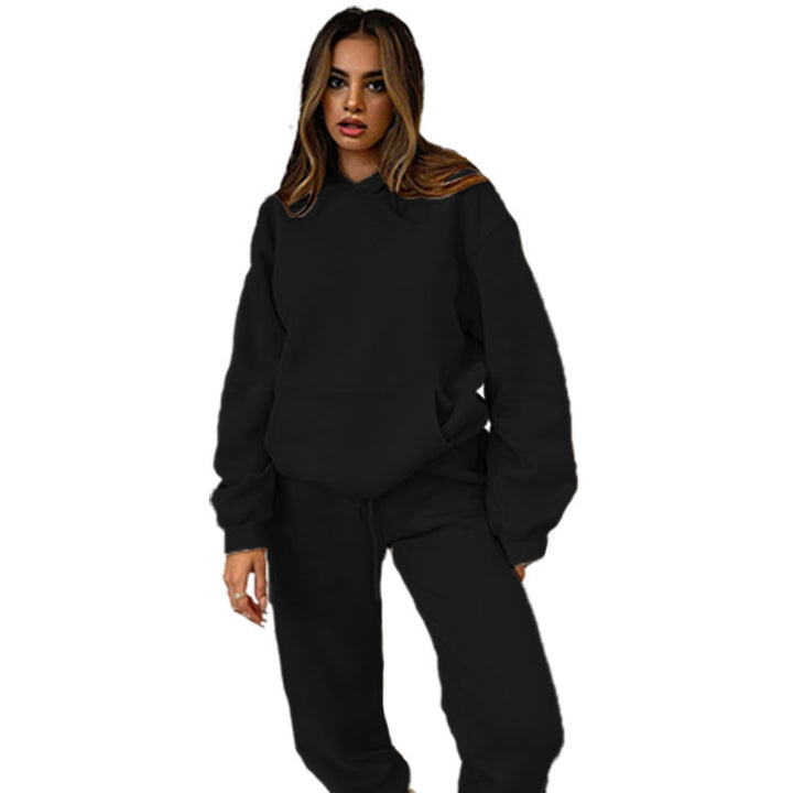 Kvinnors bekväma huvtröja set gjort av högkvalitativt sweatshirtmaterial Skjora
