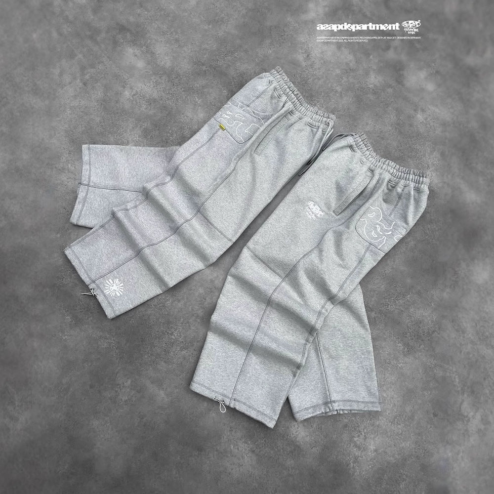 Dame sweatpants med innovativt design og trendy glidelåsdetalj Skjora