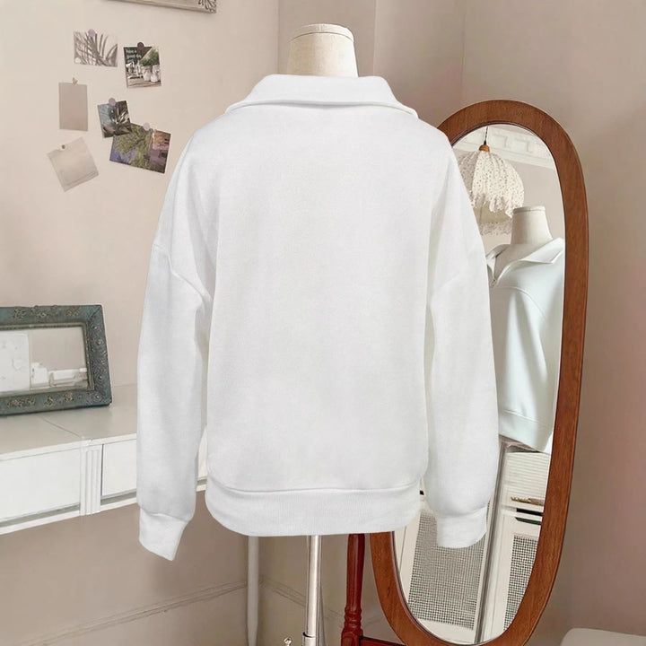 Dame Sweatshirt med høy krage Skjora