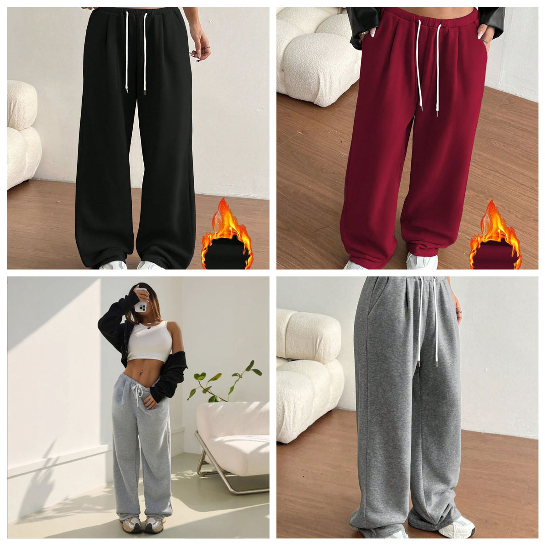 Kvinne komfortable sweatpants med en avslappet passform og sidelommer Skjora