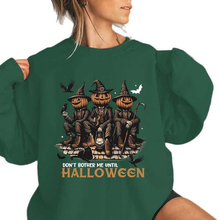 Dame sweatshirt med sesongens Halloween-motiv og komfortabel passform Skjora