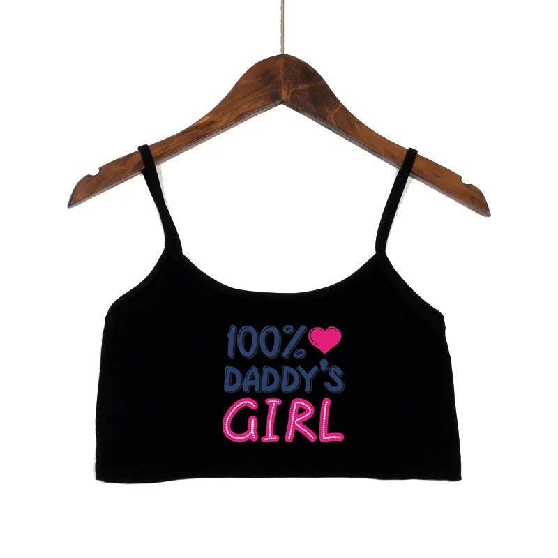 Damer moteriktig Crop-Top med dekorerte stropper Skjora