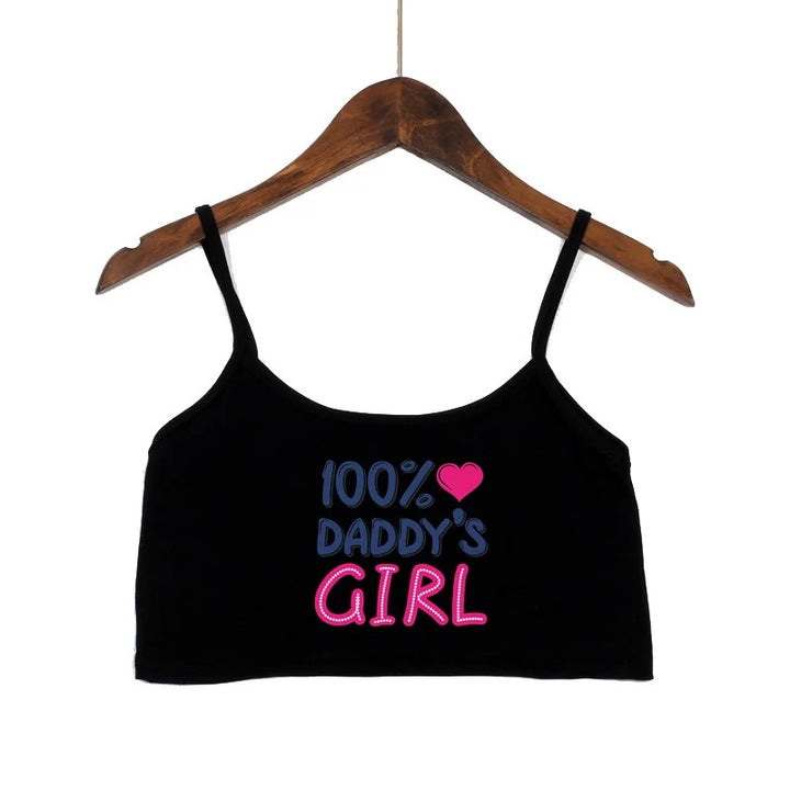 Damer moteriktig Crop-Top med dekorerte stropper Skjora