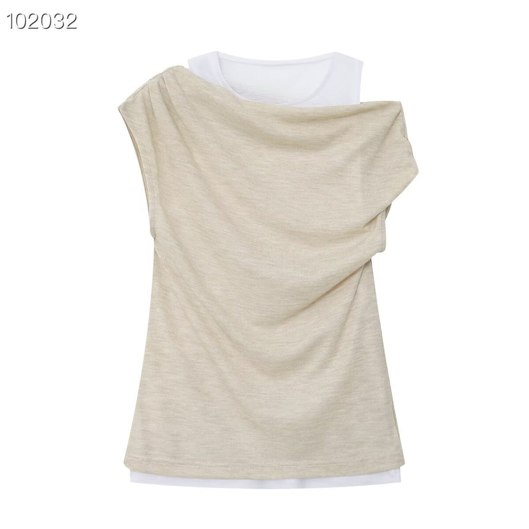 Dame avslappet sweatshirt med innovativ oversize-snitt og trendy draperinger Skjora