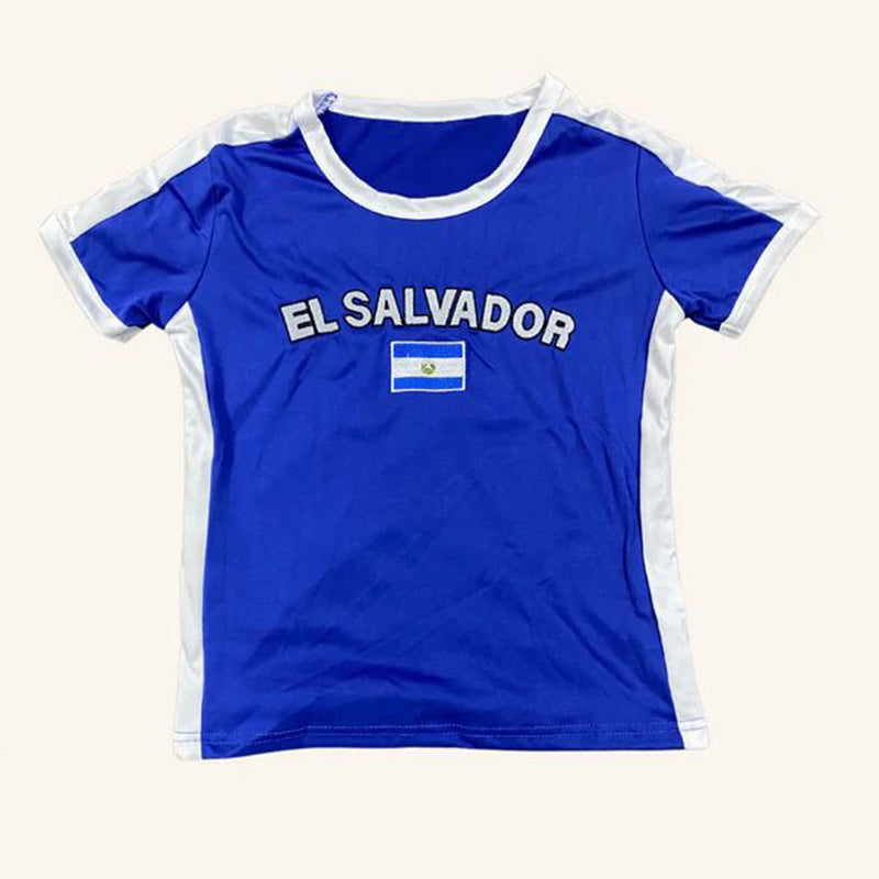 Dame Sport T-skjorte med Ecuador-motiv Skjora