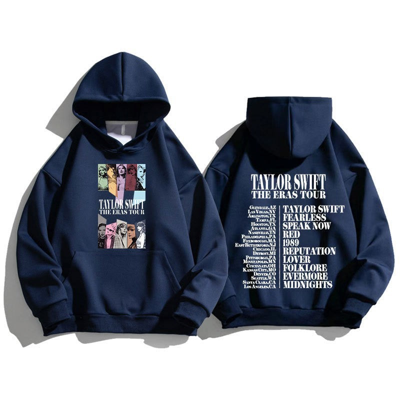 Dame hoodie med kunstnerisk motiv og inspirerende opplisting Skjora