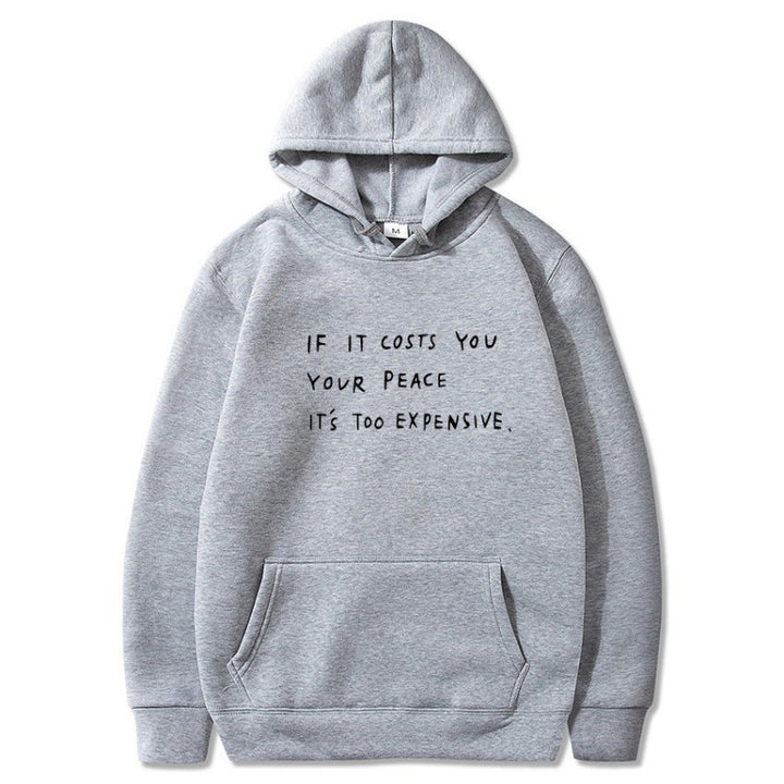 Dame hoodie med inspirerende sitat og komfortabel passform Skjora