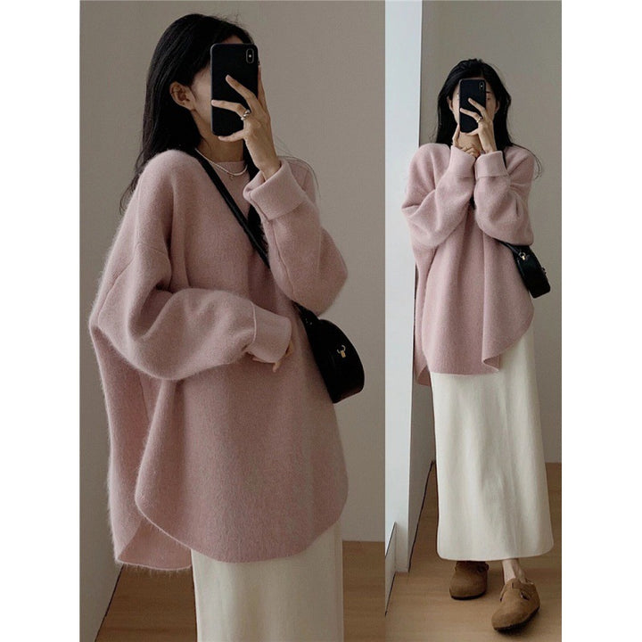 Dame Cozy Oversized Genser laget av mykt materiale Skjora