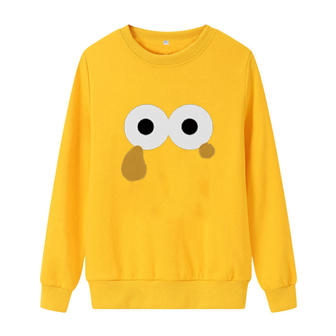 Damegen Sweatshirt med unikt tegneseriemotiv Skjora