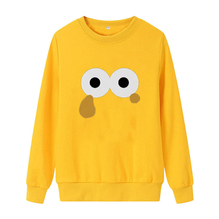 Damegen Sweatshirt med unikt tegneseriemotiv Skjora