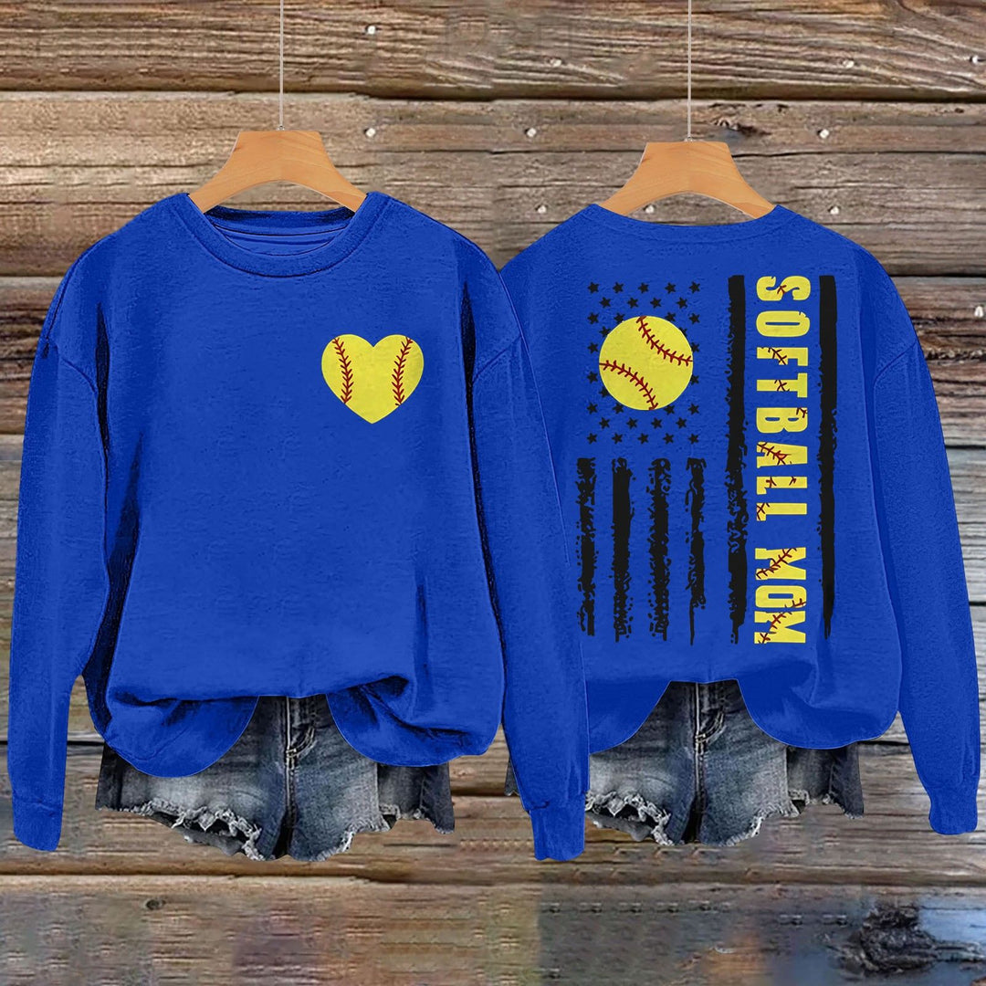 Kvinnegenser med kreativ softball-design Skjora
