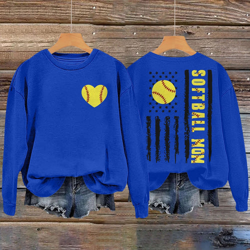 Kvinnegenser med kreativ softball-design Skjora