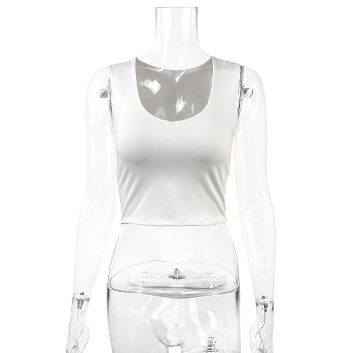Damer figurnær Crop-Top med dyp V-hals Skjora