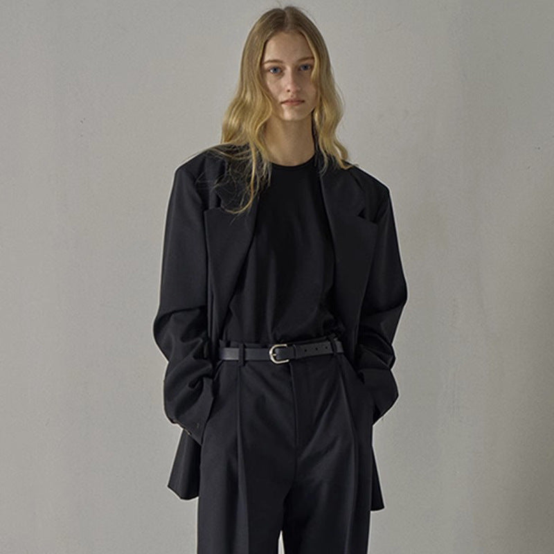 Damer Elegant Oversized-Blazer med edel kutt Skjora