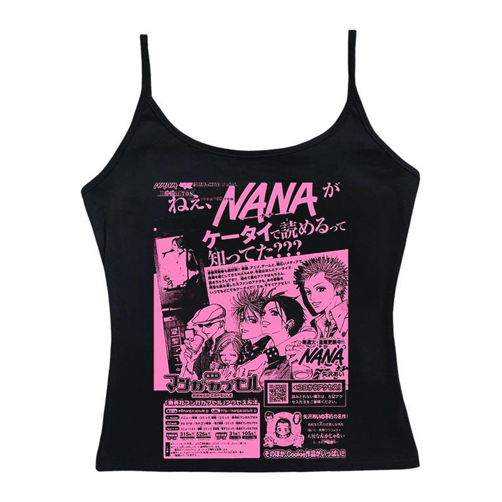 Damer Crop-Top med kreativ grafisk trykk Skjora