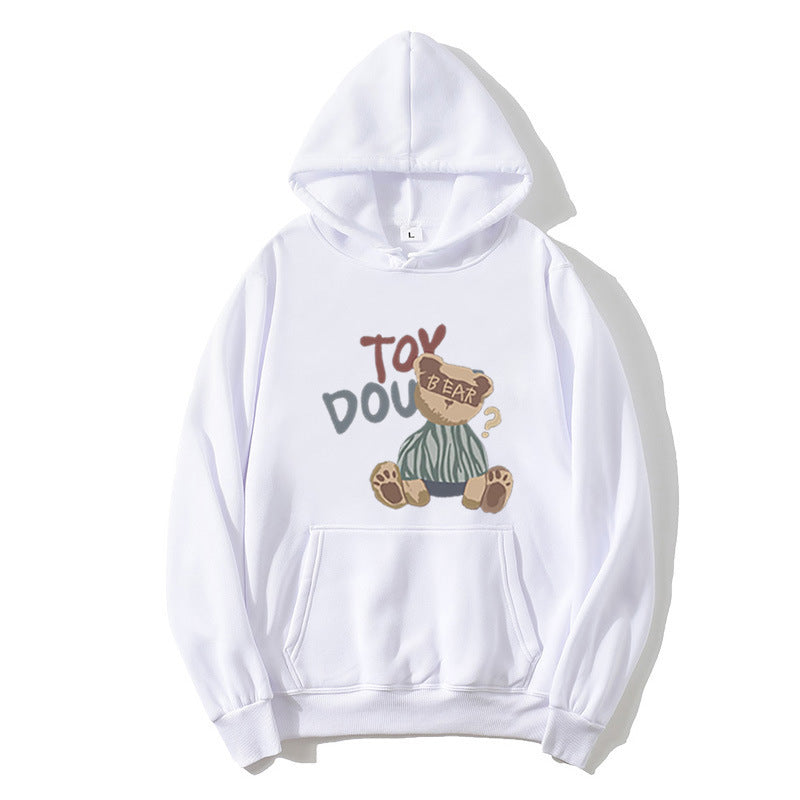 Damen Kapuzenpullover mit verspieltem Bärenmotiv Skjora