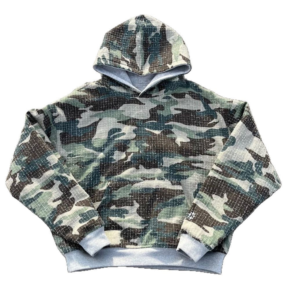 Damer hoodie med camouflage-fôr Skjora