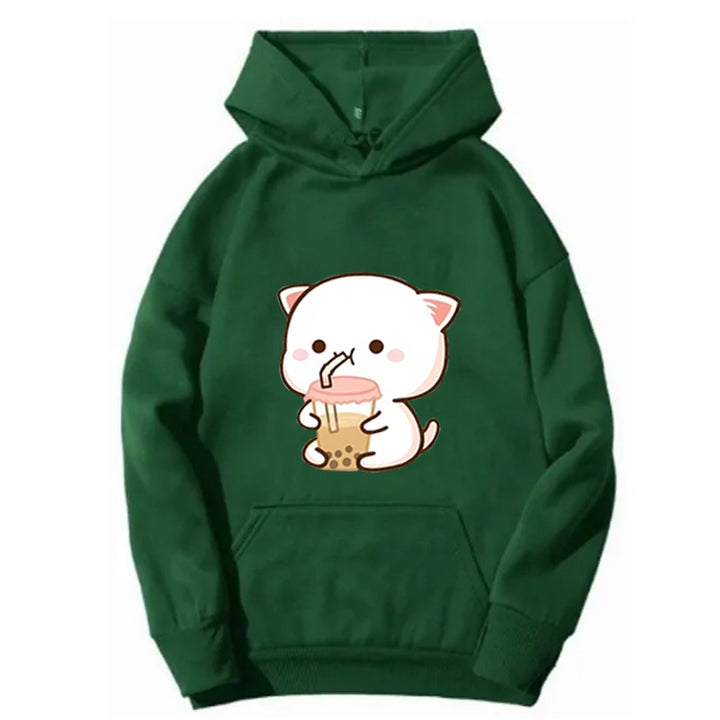 Damen Kapuzenpullover mit süßem Tiermotiv Skjora