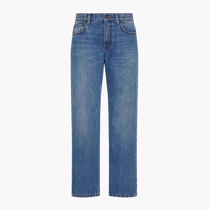 Dame høyt liv jeans i avslappet passform Skjora