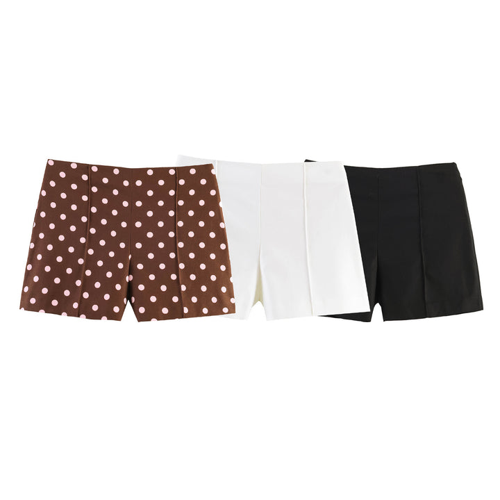Dame elegante shorts med moderne plissee-detaljer Skjora