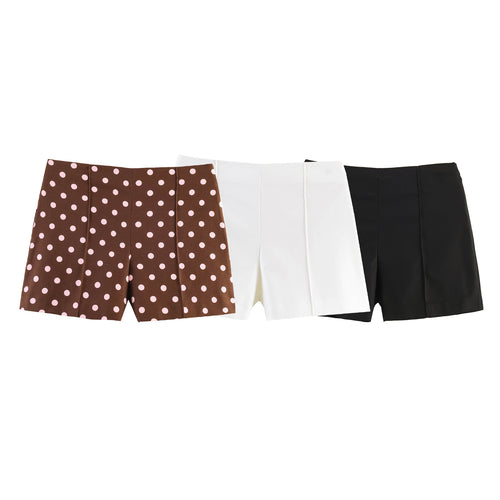 Dame elegante shorts med moderne plissee-detaljer Skjora