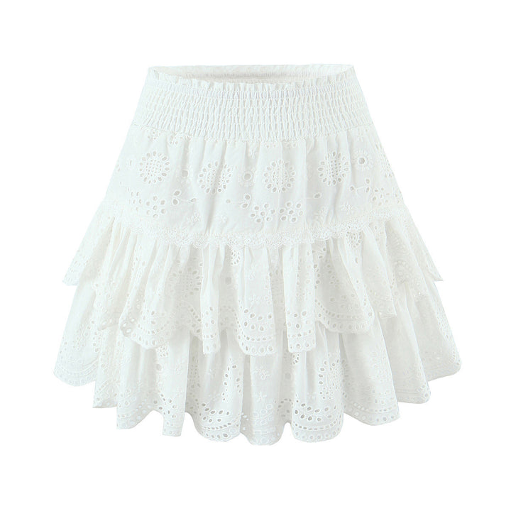 Dame bomulls volang shorts Skjora