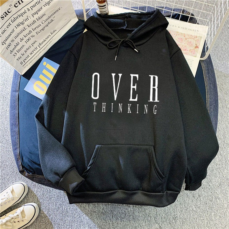 Kvinne hettegenser med kreativt trykkdesign Skjora